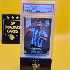 Sergio Aguero Argentina Panini Prizm World Cup 2014 PSA Gem MT 10 #13