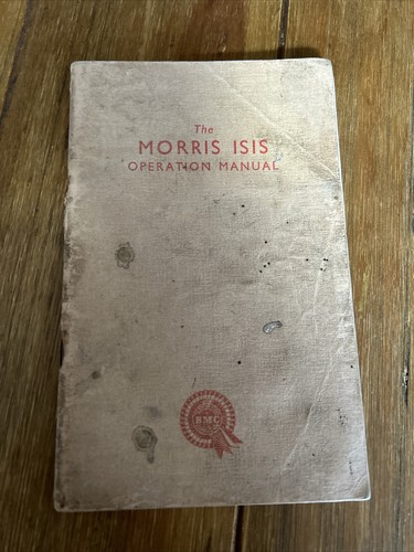 Morris isis operational - morris, manual