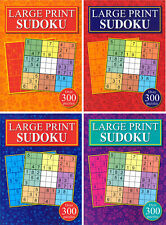 1 x Adult Sudoku Over 300 LARGE PRINT Puzzles per Book Brain Travel Numbers Game