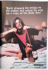 SKID ROW Seb Bach 'stretches'  magazine PHOTO/Poster/clipping 11x8 inches