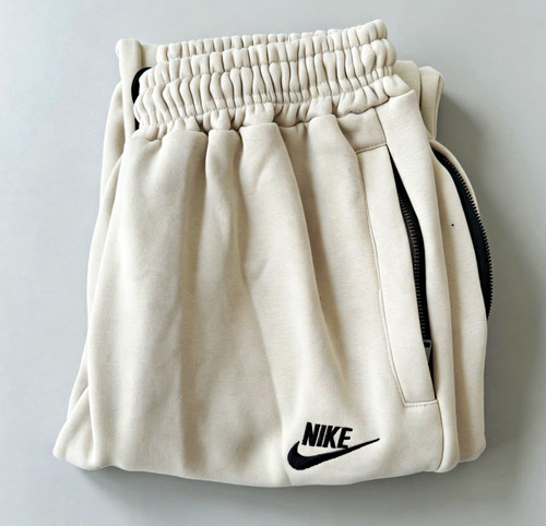 Nike beige fleece jogger - beige,