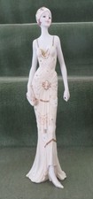Porcelain Female Figurine 1920s style Art Deco 12.5" high EXCELLENT CONDITION
