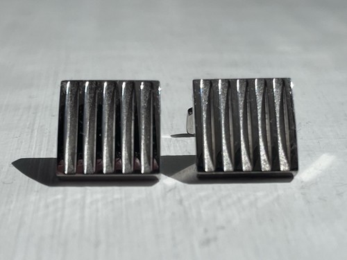 Hugo boss silver cuff links - hugo,