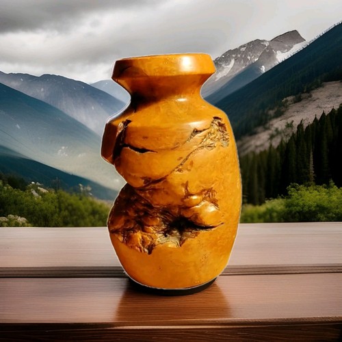 Manzanita burl wood bud vase - manzanita,