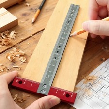 170mm aluminum square ruler - aluminum,