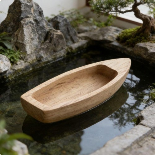 Wooden boat model decorative - model,