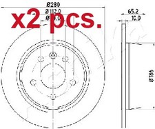 X2 PCS REAR BRAKE DISC ROTOS
