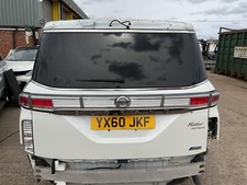 TAILGATE NISSAN ELGRAND E52 TAILGATE WHITE BREAKING 2010-2015
