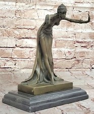 Art Deco Bronze Woman SIGNED