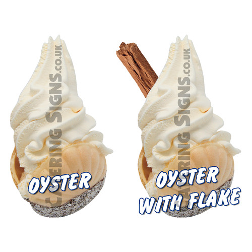 Oyster whippy ice cream - oyster,