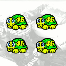 Rossi FLUORESCENT YELLOW Turtle 2019   46 Helmet Visor Sticker