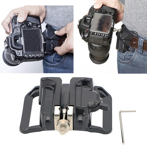 Camera waist belt buckle - camera,