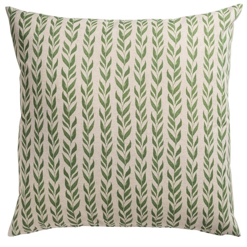 Linden leaf stripe linen blend - stripe,