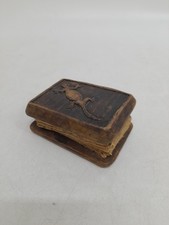 Sumatran Pustaha Batak Magic Book Vintage Wooden Cover, Soft Bark Pages
