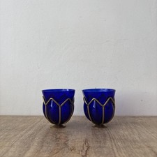 Vintage Rustic Style x2 Blue