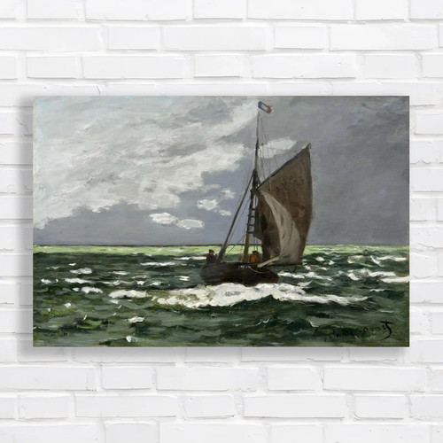 Stormy sea sailing - sea, boat