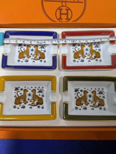 Hermes mini ashtray leopard - hermes,