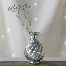 Mini Bud Vase, Small Silver