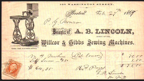 1869 boston lincoln - 1869,