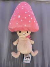 Jellycat pink grey fun guy