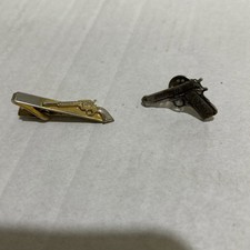 2 Vintage Mens Novelty Gun Tie