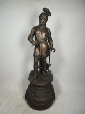 Antique Spelter Black Knight