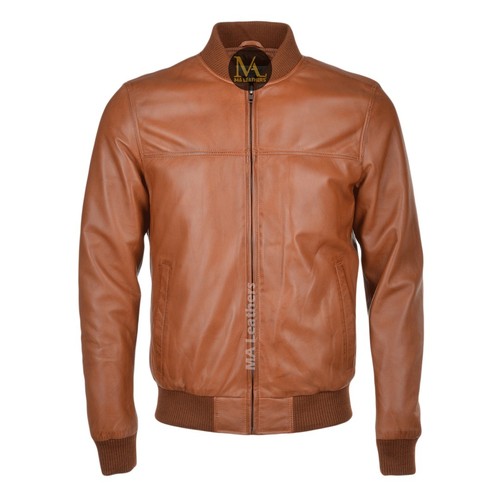 Men bomber leather - men's,