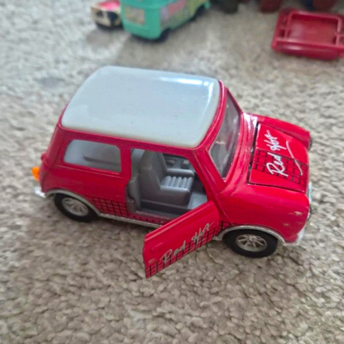 Red hot mini - cooper, diecast