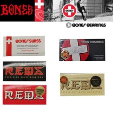 Bones Bearings Variants Reds Ceramic Swiss High Precision Bearings