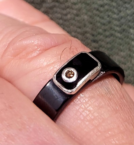 Mens ceramic ring - ceramic, with