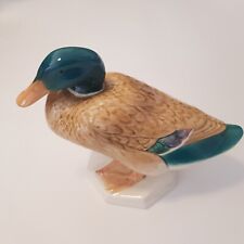 Beswick Duck 817 ceramic figure glazed round mark vintage England 1950s mallard