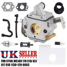 For Stihl MS170 MS180 017 018 Chainsaw Air Filter Fuel Carburetor Carb Set UK