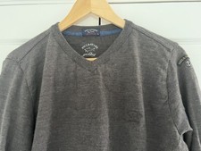 PAUL & SHARK Lightweight Classic Brown Summer Jumper Sheer Class XL RRP £380