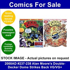 2000AD #237-238 Alan Moore's Double-Decker Dome Strikes Back VG/VG+