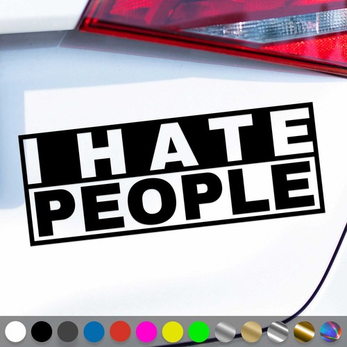 Hate people sticker - hate,