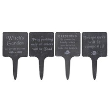 Set of 4 Slate Gothic Garden