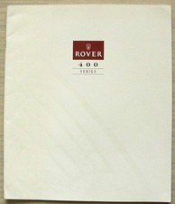 ROVER 400 SERIES LF Car Sales Brochure 1992 #4150/C 414SLi 418GSD 416 GTi 16v