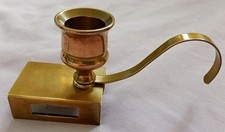 Brass Matchbox Candle Holder