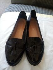Used Ladies Nio Black Flat Slip On Casual Shoes Ladies shoes uk Size 3 (36)