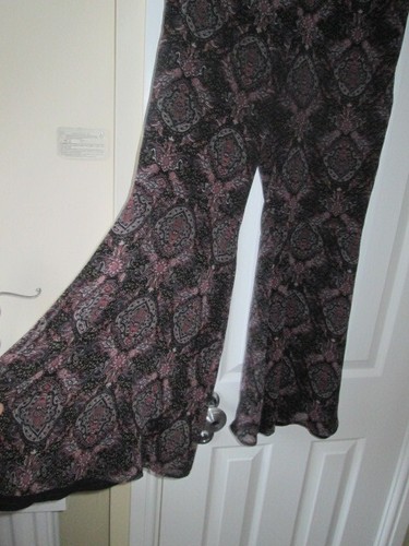 Bell bottom trousers - , black