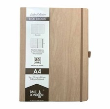 Leather lined notebook a4 - leather,