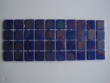 40 pieces 25 x 25 x 5 mm Abalon Azure glass mosaic tiles