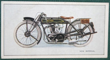 NEW IMPERIAL Super-Sports 246cc Motorcycle   Vintage 1926 Illustrated Card  DE21