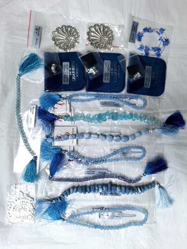 Jewellery maker blue semi - jewellery,