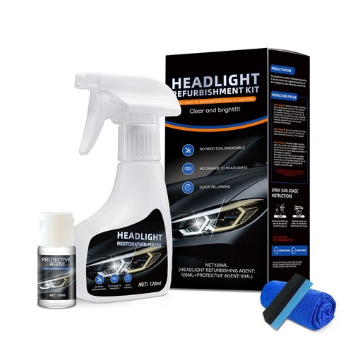 Car headlight restoration - car,