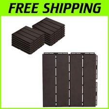 Brown Interlocking Deck Tiles