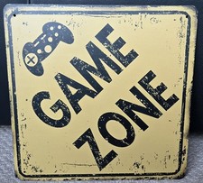 Game Zone Metal Sign