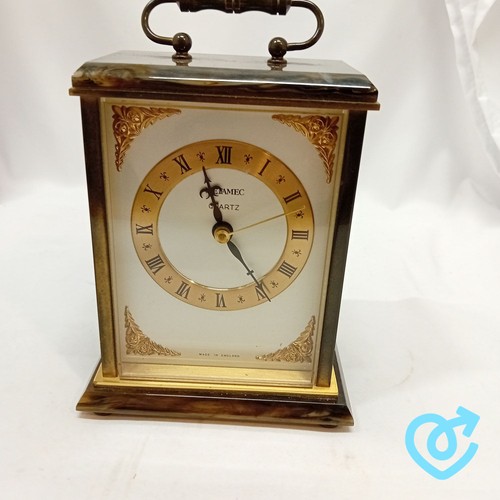 Metamec carriage clock gold - metamec,