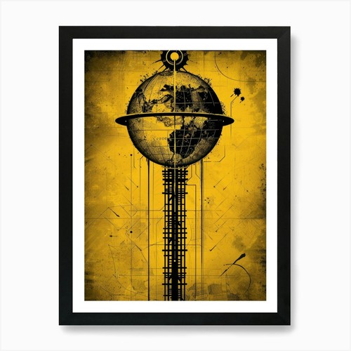 World end art print - art, framed