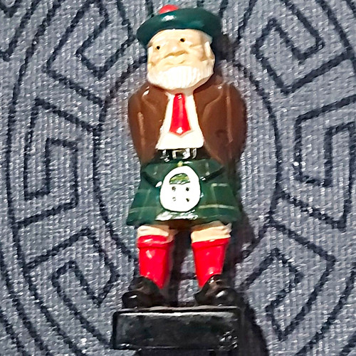 Scottish man kilt figurine - scottish,
